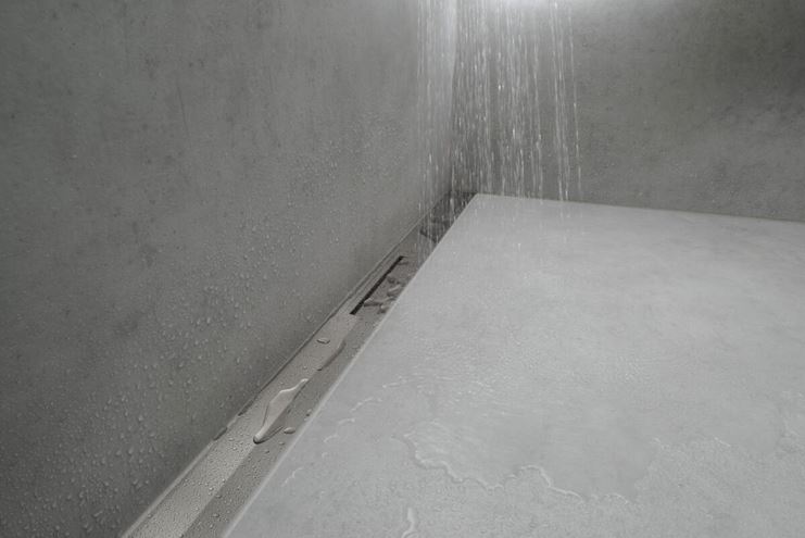 HANSGROHE 800 RAINDRAIN FLEX vrchná sada sprchového žľabu, skracovateľný, pre inštaláciu k stene, matná čierna 56051670 Obrázek - fotka