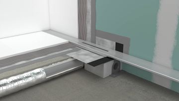 HANSGROHE 800 RAINDRAIN FLEX vrchná sada sprchového žľabu, skracovateľný, pre inštaláciu k stene, matná čierna 56051670 Obrázek - fotka