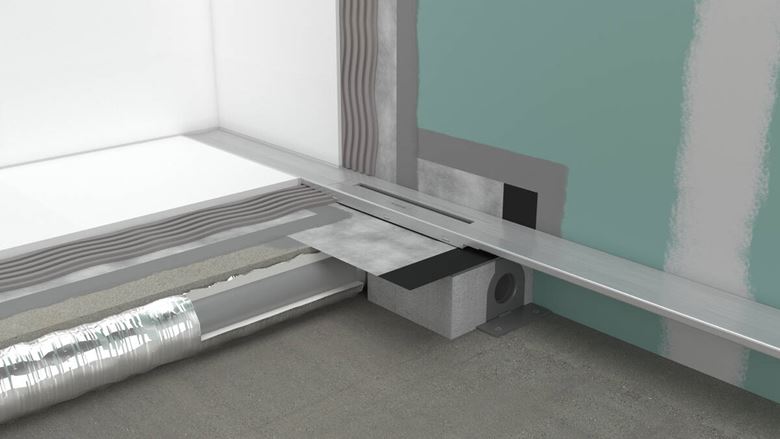 HANSGROHE 800 RAINDRAIN FLEX vrchná sada sprchového žľabu, skracovateľný, pre inštaláciu k stene, matná čierna 56051670 Obrázek - fotka