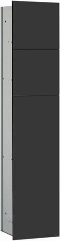 CONCEPT 300 nízka skrinka 17x15, 6x81,1 cm, 3 dvierka, s držiakom toaletného papiera, s WC štetkou, čierna / sklo 015-2065 Obrázek - Hlavní obrázek