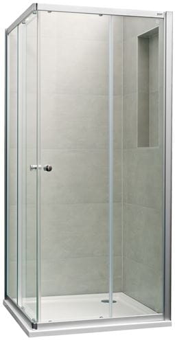CONCEPT 100 sprchový kút 90x90 cm, rohový vstup, posuvné dvere, strieborná matná/sklo číre PTA20103.087.322 Obrázek - Hlavní obrázek