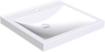 KWC QUADRO ANMW411 umývadlo 60 cm, s otvorom pre batériu, bez prepadu, miranit