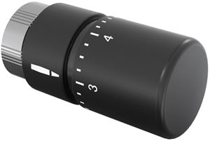 ZEHNDER DESIGN LINE termostatická hlavica M30x1,5, black matt