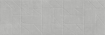 ARGENTA GRAVEL dekor 25x75 cm, mat reliéf, grey