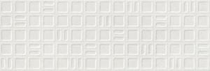 ARGENTA GRAVEL dekor 40x120cm, square white