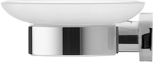 DURAVIT D-CODE mydlovnička, nástenná ľavá, sklo, chróm