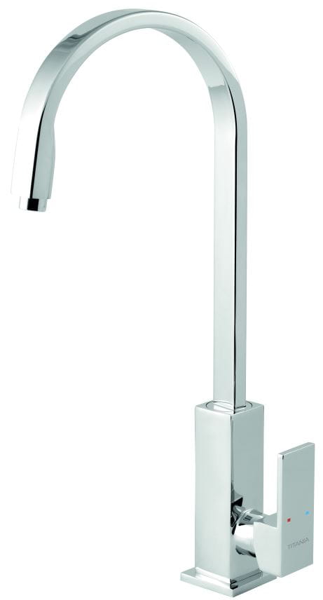 NOVASERVIS TITANIA CUBE drezová batéria, chróm