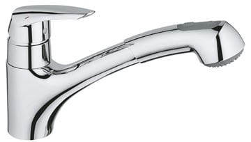 GROHE EURODISC drezová batéria, s vyťahovacou sprškou, chróm