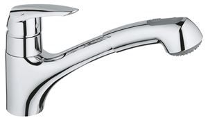 GROHE EURODISC drezová batéria, s vyťahovacou sprškou, chróm