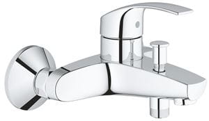 GROHE EUROSMART vaňová nástenná batéria, s prepínačom, chróm