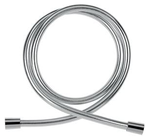 NOVASERVIS sprchová hadica 1500 mm, hladká, Anti-twist, plast, strieborná