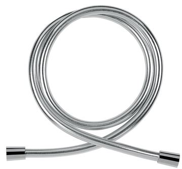 NOVASERVIS sprchová hadica 1500 mm, hladká, Anti-twist, plast, strieborná