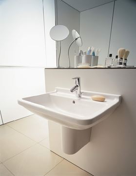 DURAVIT STARCK 3 umývadlo 55 cm, s otvorom pre batériu a prepadom 0300550000 Obrázek - fotka