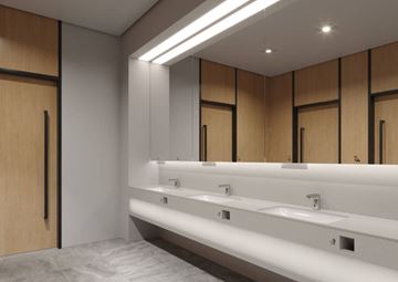 HANSGROHE VERNIS BLEND umývadlová senzorová batéria s prednastavenou teplotou, napájanie zo siete, EcoSmart, chróm 71501000 Obrázek - fotka