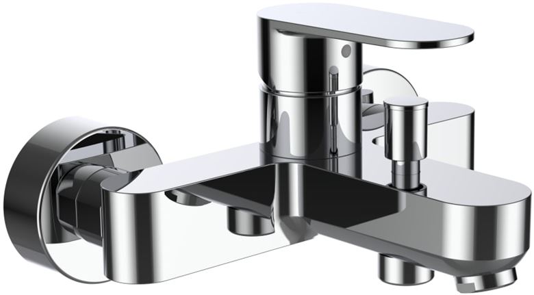 LAUFEN NEJA vaňová nástenná batéria, s prepínačom, chróm H3215170044001 Obrázek - Hlavní obrázek