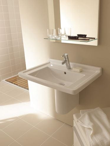 DURAVIT STARCK 3 umývadlo 70 cm, s otvorom pre batériu a prepadom 0304700000 Obrázek - fotka