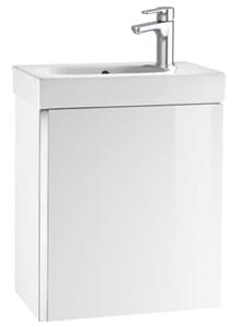 ROCA MINI skrinka s umývadlom 45x25x57, 5 cm, 1 dvierka, lesklá biela