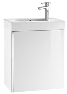 ROCA MINI skrinka s umývadlom 45x25x57, 5 cm, 1 dvierka, lesklá biela