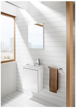 ROCA MINI skrinka s umývadlom 45x25x57, 5 cm, 1 dvierka, lesklá biela A855873806 Obrázek - fotka
