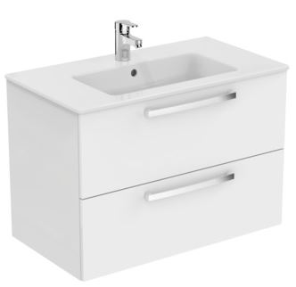 IDEAL STANDARD TEMPO skrinka pod umývadlo 80x44x55 cm, 2 zásuvky, lesklá biela E3242WG Obrázek - fotka