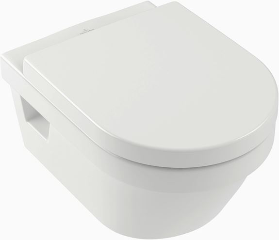 VILLEROY & BOCH ARCHITECTURA závesné WC, so SoftClosing sedadlom, DirectFlush splachovanie, CeramicPlus, alpská biela 5684HRR1 Obrázek - Hlavní obrázek