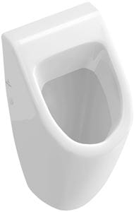 VILLEROY & BOCH SUBWAY pisoár, zadný prívod vody, alpská biela, CeramicPlus