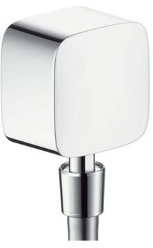 HANSGROHE FIXFIT prípojka hadice so spätným ventilom a guľovým kĺbom, chróm