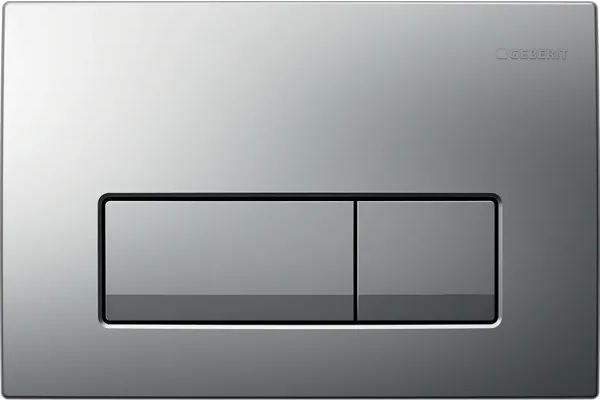 GEBERIT DELTA 50 ovládacie tlačidlo pre dve splachovania, plast, matný chróm 115.119.46.1 Obrázek - Hlavní obrázek