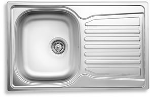 NOVASERVIS nerezový drez 780x490 mm, otočný, odkvapkávač