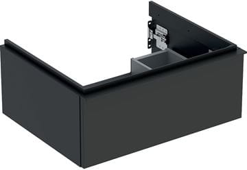 GEBERIT ICON skrinka pod umývadlo 59,2x47,6x24,7 cm, 1 zásuvka, matná lávová