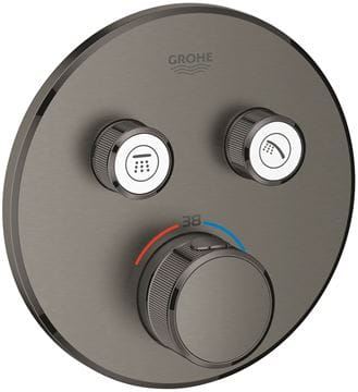 GROHE GROHTHERM SMARTCONTROL podomietková termostatická batéria, pre 2 spotrebiče, Water Saving, brúsený hard graphite