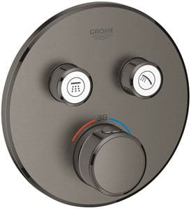 GROHE GROHTHERM SMARTCONTROL podomietková termostatická batéria, pre 2 spotrebiče, Water Saving, brúsený hard graphite