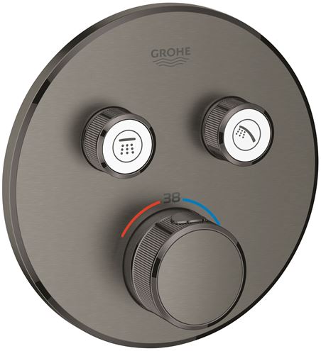 GROHE GROHTHERM SMARTCONTROL podomietková termostatická batéria, pre 2 spotrebiče, Water Saving, brúsený hard graphite 29119AL0 Obrázek - Hlavní obrázek