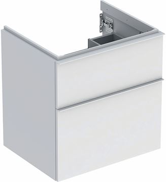 GEBERIT ICON skrinka pod umývadlo 59,2x47,6x61,5 cm, 2 zásuvky, matná biela