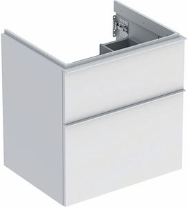 GEBERIT ICON skrinka pod umývadlo 59,2x47,6x61,5 cm, 2 zásuvky, matná biela