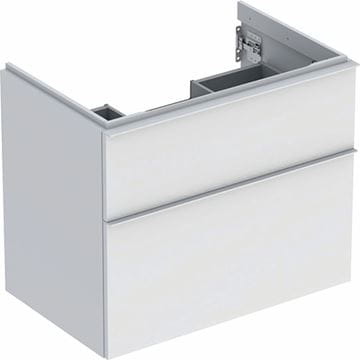 GEBERIT ICON skrinka pod umývadlo 74x47, 6x61, 5 cm, 2 zásuvky, matná biela
