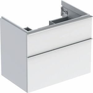 GEBERIT ICON skrinka pod umývadlo 74x47, 6x61, 5 cm, 2 zásuvky, lesklá biela
