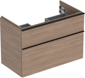 GEBERIT ICON skrinka pod umývadlo 88,8x47,6x61,5 cm, 2 zásuvky, dub