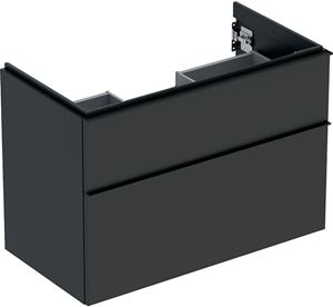 GEBERIT ICON skrinka pod umývadlo 88,8x47,6x61,5 cm, 2 zásuvky, matná lávová