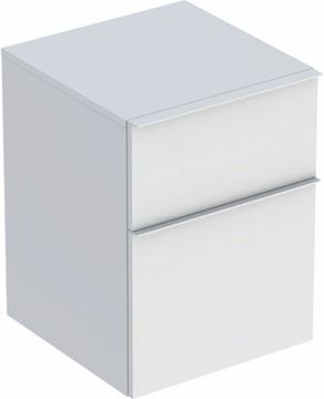 GEBERIT ICON nízka skrinka 45x47,6x60 cm, 2 zásuvky, matná biela