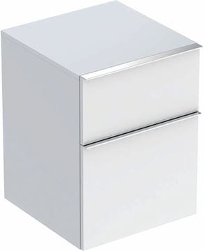 GEBERIT ICON nízka skrinka 45x47, 6x60 cm, 2 zásuvky, lesklá biela