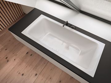 CONCEPT 200 rohová vaňa 180x80 cm, pre 2 osoby, bez nožičiek, smaltovaná oceľ 80CV Obrázek - fotka