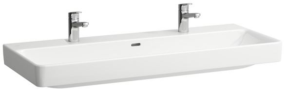 LAUFEN PRO S umývadlo 120 cm, s 2 otvormi pre batérie a prepadom H8149650001071 Obrázek - Hlavní obrázek