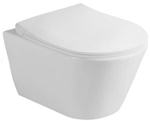 EDEN závesné WC, so Slim sedadlom, Rimless splachovanie