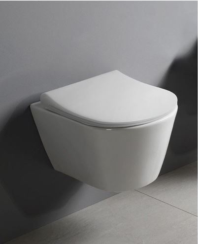 EDEN závesné WC, so Slim sedadlom, Rimless splachovanie 100314 Obrázek - fotka