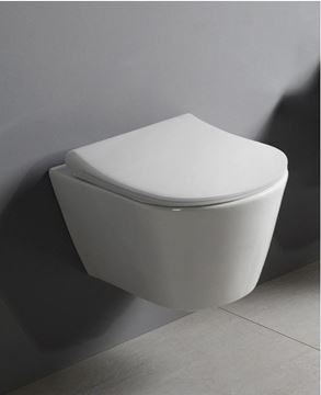 EDEN závesné WC, so Slim sedadlom, Rimless splachovanie 100314 Obrázek - fotka