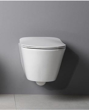 EDEN závesné WC, so Slim sedadlom, Rimless splachovanie 100314 Obrázek - fotka