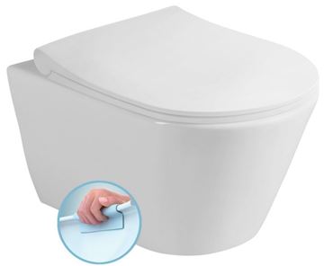 EDEN závesné WC, so Slim sedadlom, Rimless splachovanie 100314 Obrázek - fotka