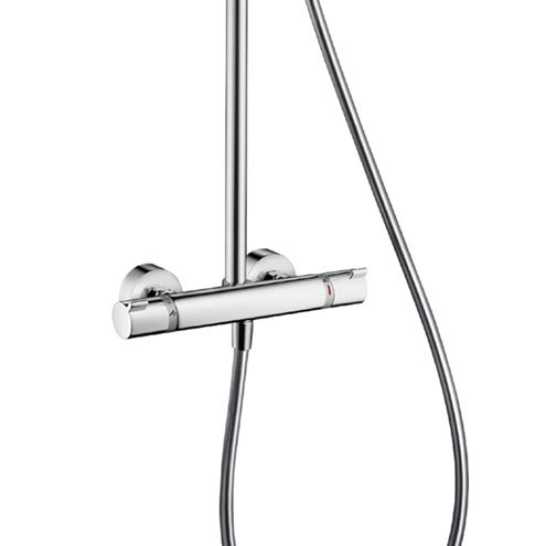 HANSGROHE RAINDANCE SELECT S SHOWEPIPE 300 sprchový set s termostatickou batériou, horná sprcha, ručná sprcha s 3 prúdmi, tyč, hadica, chróm 27133000 Obrázek - fotka