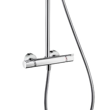 HANSGROHE RAINDANCE SELECT S SHOWEPIPE 300 sprchový set s termostatickou batériou, horná sprcha, ručná sprcha s 3 prúdmi, tyč, hadica, chróm 27133000 Obrázek - fotka